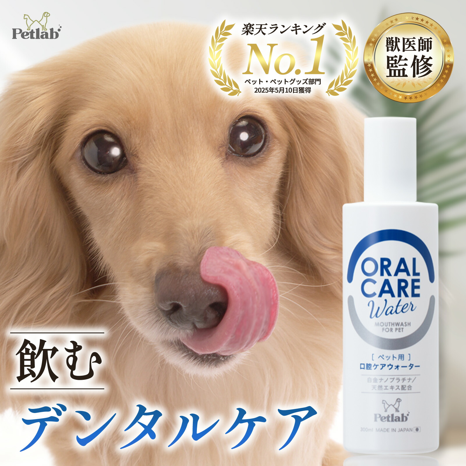 リデンタウォータープラス液体ハミガキ【犬猫用】4本セット★送料無料★ リデンタウォータープラス 口臭ケア用液体ハミガキ 犬猫用 250ML
