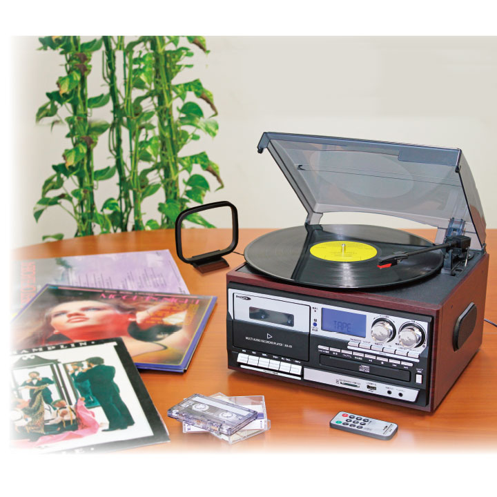 楽天市場】多機能レコードプレーヤー [Z0792] オーディオ家電