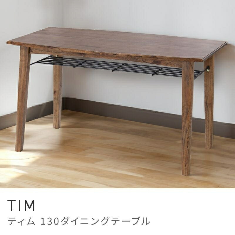 レトロな雰囲気のダイニングテーブル ダイニングテーブル テーブル 木製 レトロ カントリー リビング 食卓｜TIM｜HALF／DAY店