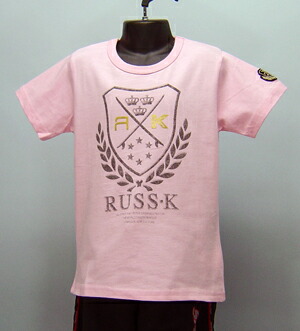 大処分★A3☆RUSS−K★ジュニアエンブレムプリント半袖Tシャツ（314828434）【GEO】【あす楽対応】【楽ギフ_包装】【スポーツ用品 カジュアル ティーシャツ トップス スポーツウェア スポーツウエア 子供服 トレーニングウェア】画像