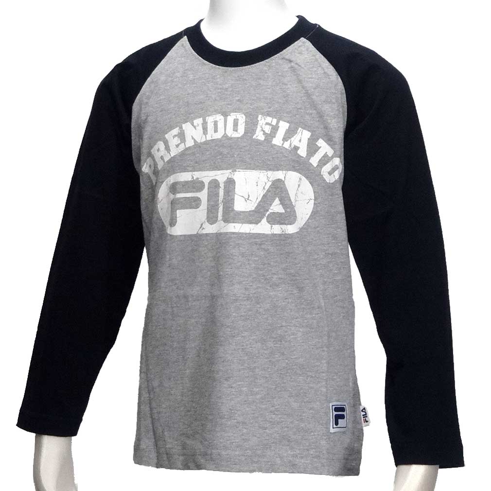 【楽天市場】D4★長袖Tシャツ/フィラ(FILA)ジュニア(D3808)長袖Tシャツ【IHO40】【あす楽対応】【楽ギフ_包装】【スポーツブランド スポーツウェア 薄手トレーナー トップス