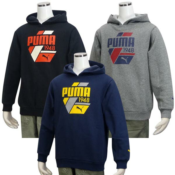 セール★A3★プルオーバーパーカー/プーマ(PUMA)ジュニア 裏起毛(903945)【ACFE120】【あす楽対応】【楽ギフ_包装】【スポーツ用品 スポーツブランド パーカ 冬 ブランド フーデッド 楽天 パーカー 普段着 通販】画像