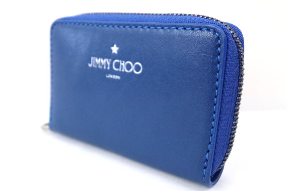 【中古】J(余分の物) ジミーチュウ 御釣り入れ コインケース なめし革 青み
