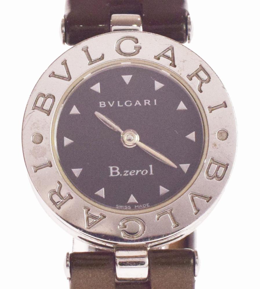 【中古】BVLGARI ブルガリ 動作未確認 ジャンク品 レディース時計 ビーゼロ BZ22S シルバー/ブラック クオーツ時計｜ブランド専門店ハーフプライス