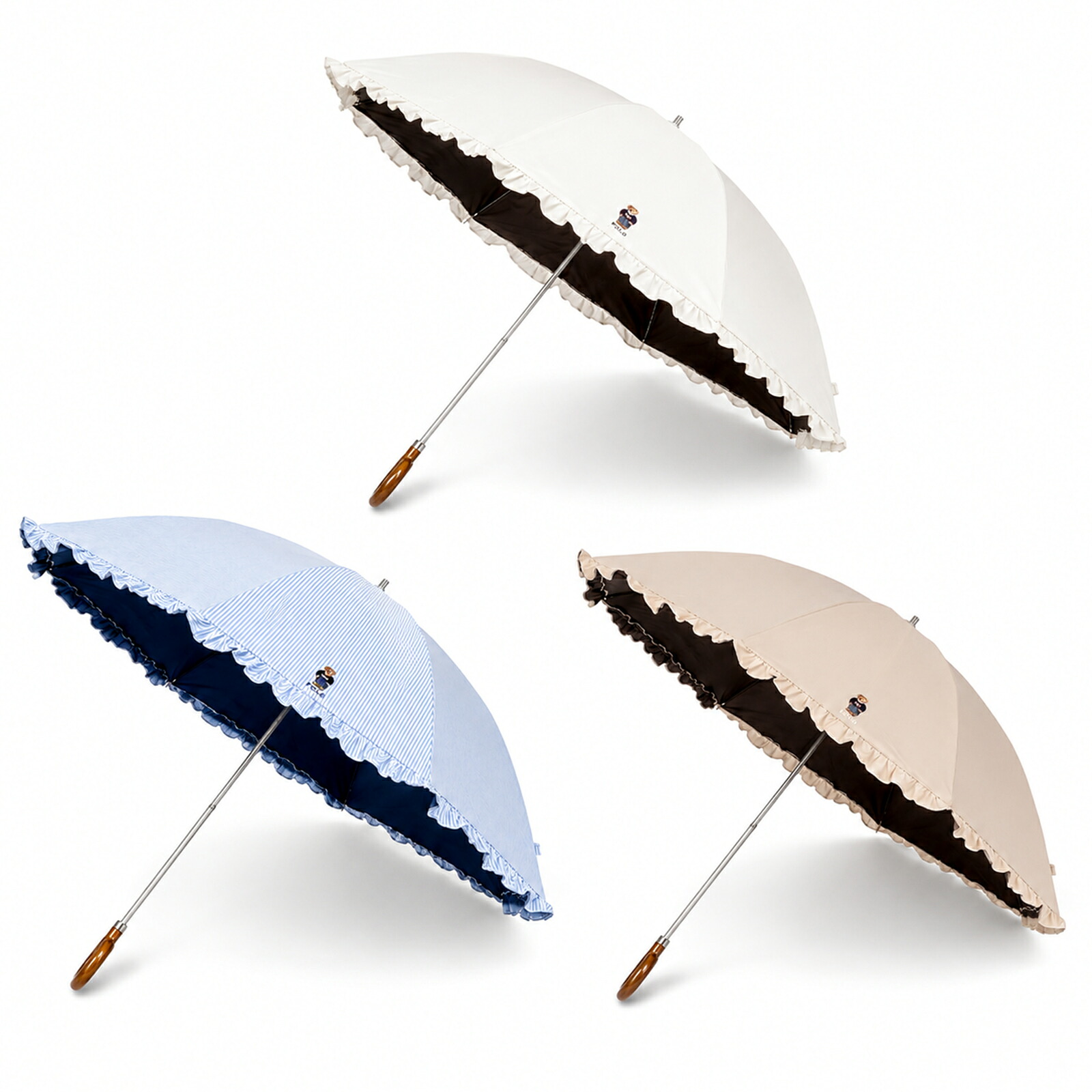 日傘 折りたたみ 長折り 軽量 晴雨兼用 遮光率99%以上 遮熱 紫外線 プレゼント ギフト 父の日 敬老の日 ラッピング 2026 新作 6月 梅雨 ラルフローレン RALPH LAUREN ポロベア|ワールドプレミアムギフト