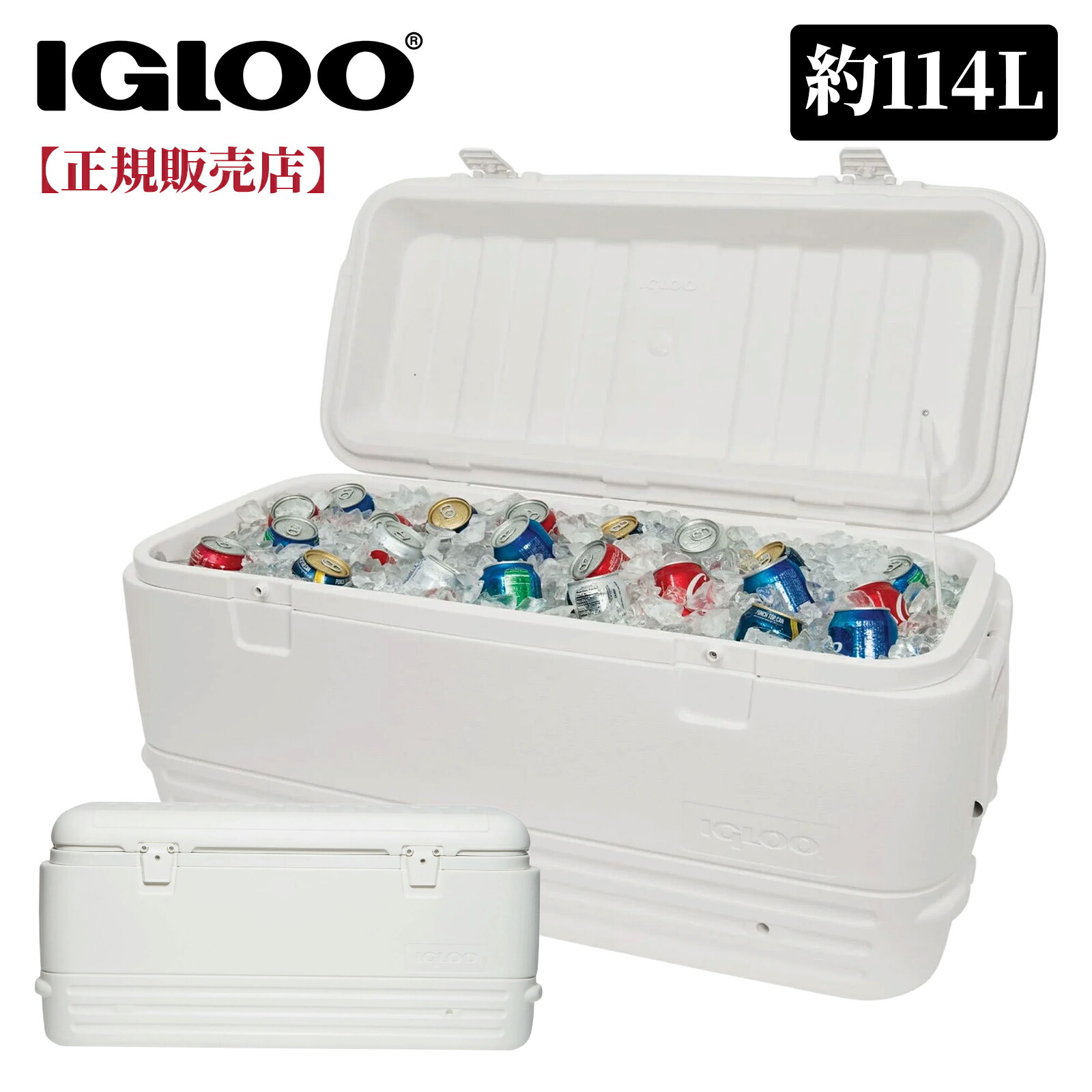 マラソン限定★10%OFF【igloo正規販売店】【即日発送】igloo クーラーボックス イグルー igloo イグロー マックスコールドラテチュード 120qt 約 114L 大容量 キャンプ BBQ 部活 野球 試合 運動会 スポーツ キャンプ バーベキュー BBQ 釣り 00044577｜ワールドプレミアムギフト 21,460円