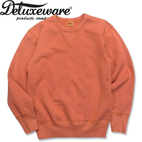 Deluxeware デラックスウエアー スウェットシャツテラコッタレッド