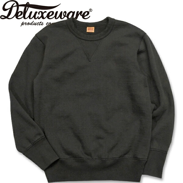 Deluxeware（晴れ晴れしい御召しもの）トレイナー【S101-00 FLAT.SEAM PLAIN】CORE.BLK（中核グループ・黒いこと）
