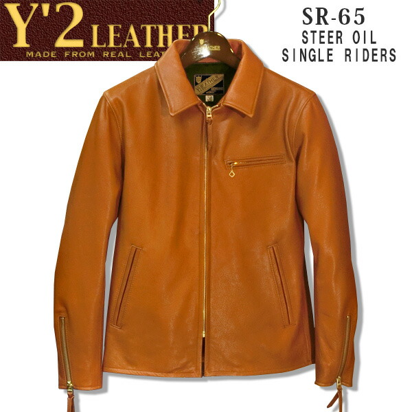 Y’2 Leather 本革 日本製 シングルライダース size 36 Y'2 LEATHER ワイツーレザー レザージャケット シングル