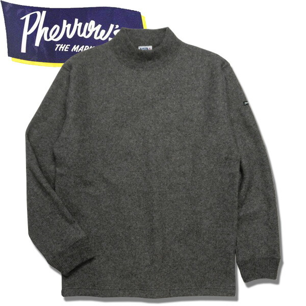 楽天市場】フェローズ Pherrow's 長袖 クールネック ウール ニット