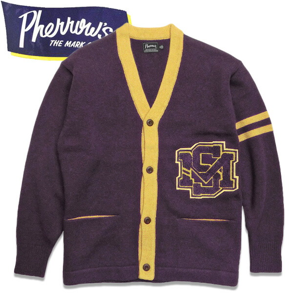 フェローズ モヘア　カーディガン 23W-PMSC1 L Pherrow's フェローズ カーディガン 23W-PMSC1 モヘア カーデ