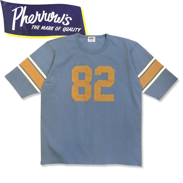 PHERROW'S(フェローズ)フットボールTシャツ26S-PFBT1【ネイビー/NAVY】|HALLO-WIN