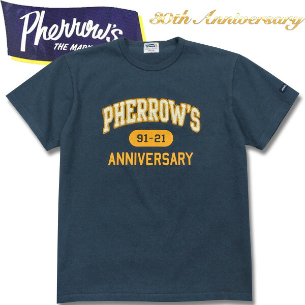 PHERROW\u0027S（フェサクラ色）30周年不死化ティーシャツ【21S-PTP1-30th】G.米国海軍
