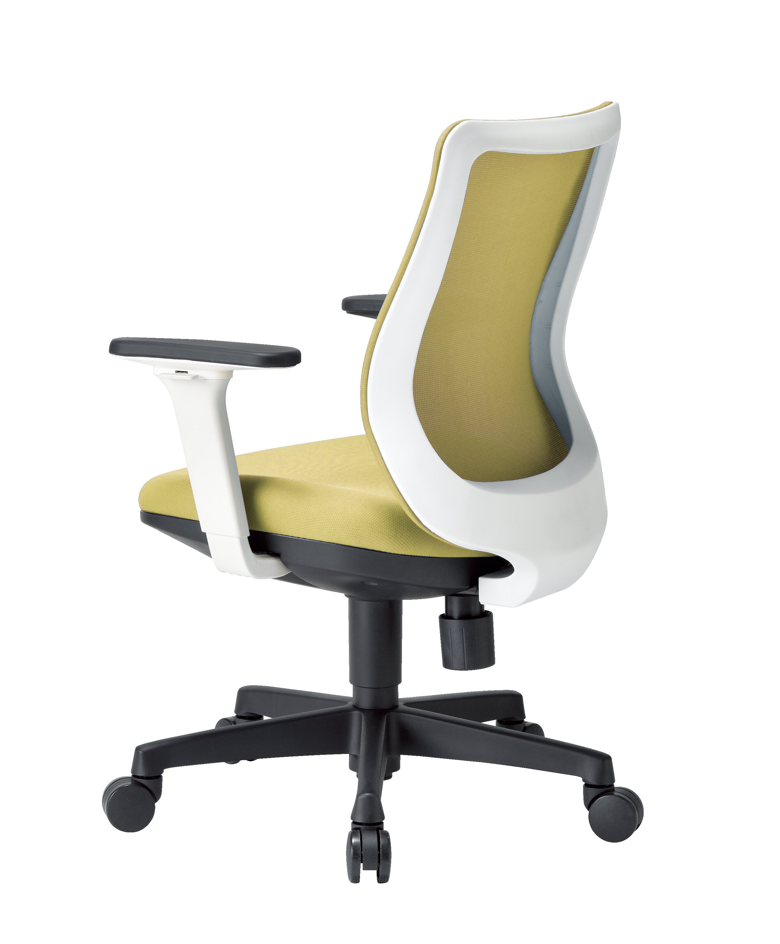 ★ポイント10倍★ 7/19~7/26 お買い物マラソン(要エントリー) アイコ ロッキングチェア ローバック/OA-3215W-AWJ(FG3)YGN (アジャスト肘/背ホワイト) 家具 インテリア チェア オフィス おしゃれ 会議 応接｜HALLOC　店