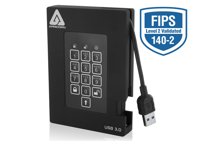 ★ポイント10倍★ 4/14~4/17 お買い物マラソン(要エントリー) Apricorn Aegis Padlock Fortress - USB 3.0 Solid State Drive A25-3PL256-S4000F (R2)