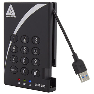 ★ポイント10倍★ 7/19~7/26 お買い物マラソン(要エントリー) Apricorn Aegis Padlock USB 3.0 - Solid State Drive A25-3PL256-S8000 (R2)|HALLOC 店