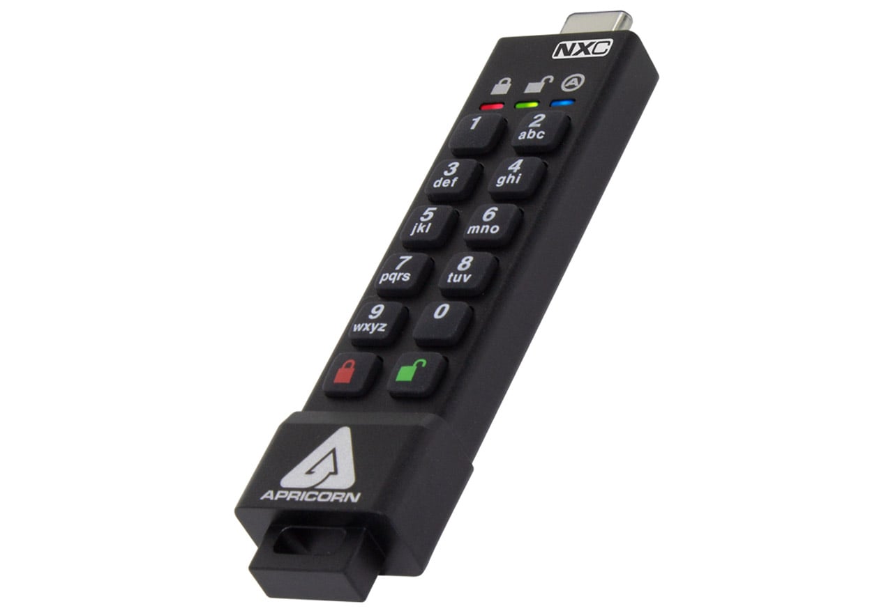★ポイント10倍★ 4/14~4/17 お買い物マラソン(要エントリー) Apricorn Aegis Secure Key 3NXC - USB3.0 Flash Drive ASK3-NXC-128GB