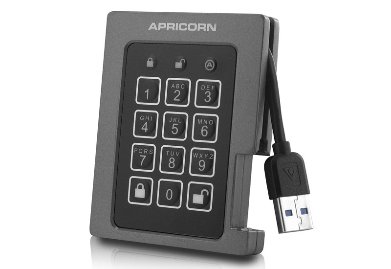 ★ポイント10倍★ 4/4~4/10 お買い物マラソン(要エントリー) Apricorn Aegis Padlock SSD - USB 3.0, ASSD-3PL256-480F