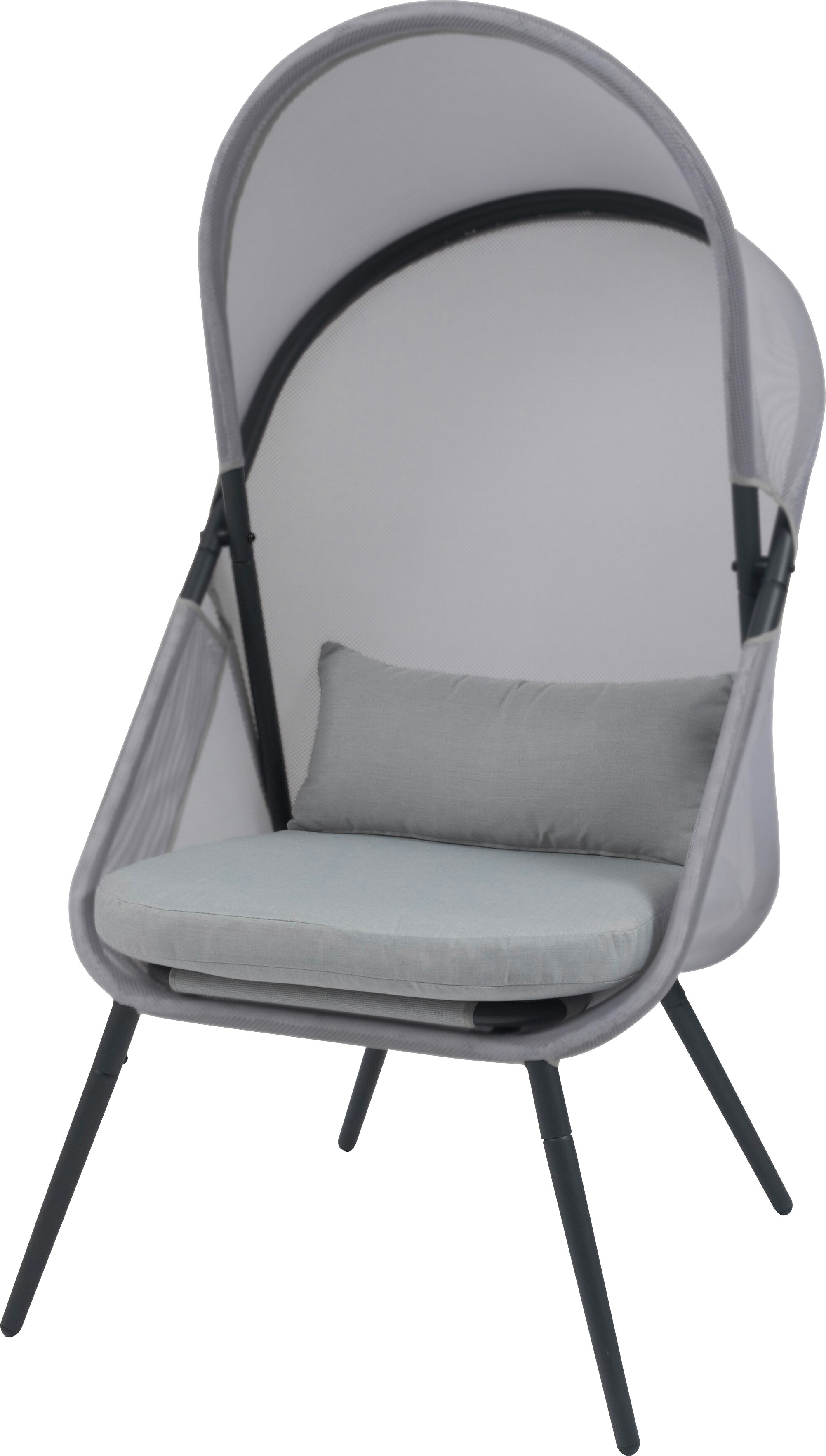★ポイント10倍★ 4/4~4/10 お買い物マラソン(要エントリー) 東谷 ルーフフォールディングチェア RKC-539LGY グレー 1個入り ガーデンチェア アウトドアチェア チェアー 椅子 イス 折りたたみ式 ルーフ付き 日除け 日よけ キャンプ リ