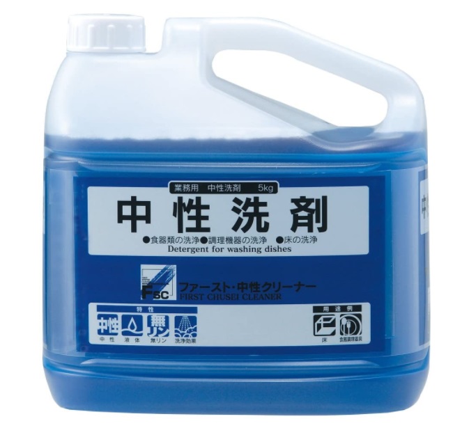 ★ポイント10倍★ 4/4~4/10 お買い物マラソン(要エントリー) ファースト・中性クリーナー　５kg（６倍濃縮タイプ）[中性洗剤]
