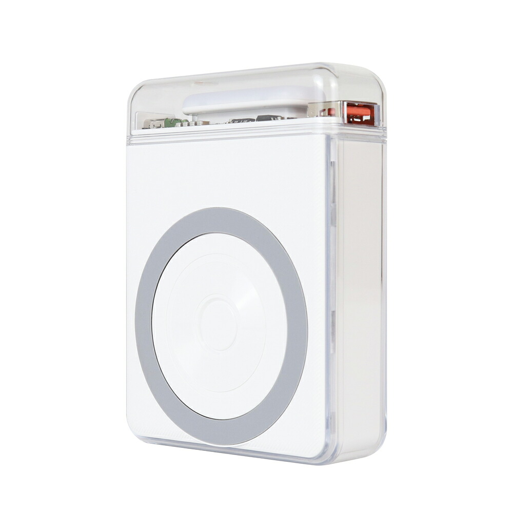 ★ポイント10倍★ 4/4~4/10 お買い物マラソン(要エントリー) re:colors 3way Power Bank With LED Light スノー