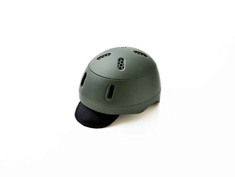 ★ポイント10倍★ 4/4~4/10 お買い物マラソン(要エントリー) kumoa KS004AOV kumoa Nylon visor Olive 自転車 ヘルメット