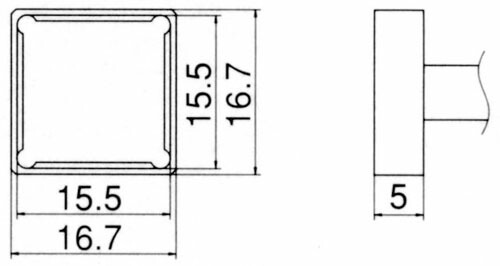 ★ポイント10倍★5/1はワンダフルデー！15.5x15.5mm 交換用こて先(ｸﾜｯﾄﾞ型)