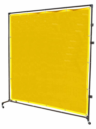 ★ポイント10倍★ 4/14~4/17 お買い物マラソン(要エントリー) 2000x2150mm 溶接作業フェンスセット(黄色)