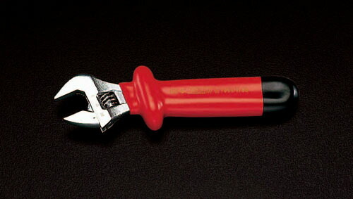 ★ポイント10倍★ 4/14~4/17 お買い物マラソン(要エントリー) 150mm/24mm モンキーレンチ(絶縁ｸﾞﾘｯﾌﾟ)