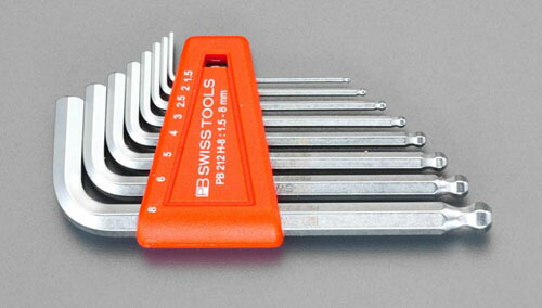 ★ポイント10倍★ 4/4~4/10 お買い物マラソン(要エントリー) 1.5-8mm/８本組 [Ball-Hexagon]キーレンチ 6,688円