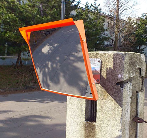 ★ポイント10倍★ 4/4~4/10 お買い物マラソン(要エントリー) 500x600mm 凸面ミラー(角型･壁面用/ｱｸﾘﾙ製)