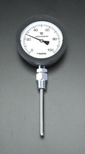 ★ポイント10倍★ 4/4~4/10 お買い物マラソン(要エントリー) 0- 50℃/100mm バイメタル式温度計