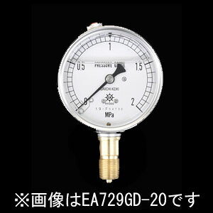 ★ポイント10倍★ 4/14~4/17 お買い物マラソン(要エントリー) 100mm/ 0-10MPa 圧力計(グリセリン入)