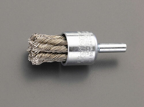 ★ポイント10倍★ 4/4~4/10 お買い物マラソン(要エントリー) 19mm/ 6.4mm軸 ｴﾝﾄﾞ型軸付ブラシ(ｽﾃﾝﾚｽ製)