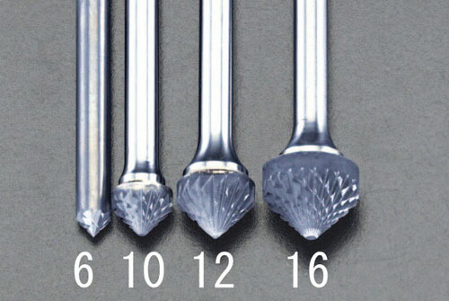 ★ポイント10倍★ 4/14~4/17 お買い物マラソン(要エントリー) 10x 5mm/6mm軸 [Coated]超硬バー(90ﾟ)