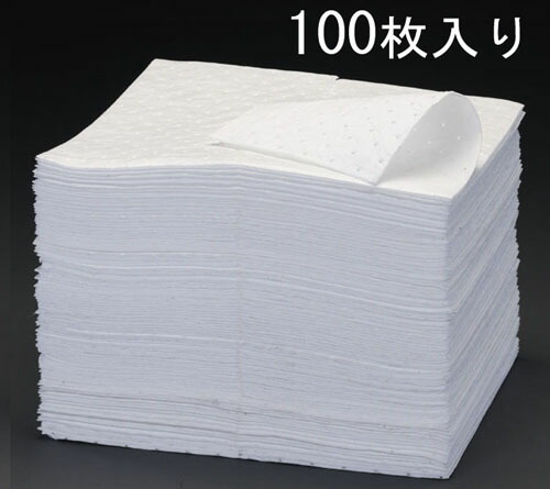 ★ポイント10倍★ 4/4~4/10 お買い物マラソン(要エントリー) 410x460x4mm 油吸着マット(水分離型/100枚)