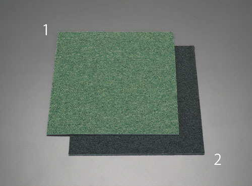 ★ポイント10倍★ 7/19~7/26 お買い物マラソン(要エントリー) 500x500x6mm タイルカーペット(グリーン)|HALLOC 店