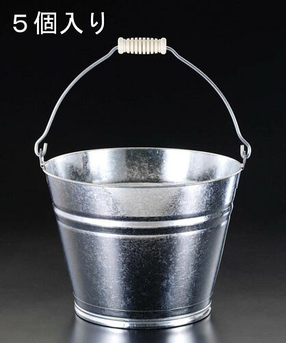★ポイント10倍★ 4/4~4/10 お買い物マラソン(要エントリー) 15L バケツ(ｽﾁｰﾙ製/5個)