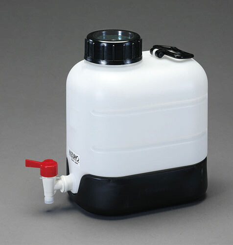 ★ポイント10倍★ 7/19~7/26 お買い物マラソン(要エントリー) 20L ポリ容器(底部傾斜・コック付)|HALLOC 店