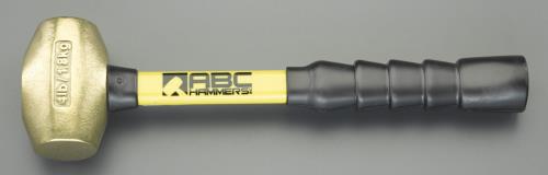 ★ポイント10倍★ 4/4~4/10 お買い物マラソン(要エントリー) 0.90kg/38mm 真鍮ハンマー(ｸﾞﾗｽﾌｧｲﾊﾞｰ柄)