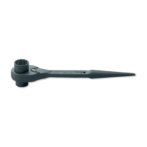 ★ポイント10倍★ 4/14~4/17 お買い物マラソン(要エントリー) 14x17mm/250mm 両口ラチェットレンチ(ｼｮｰﾄ)