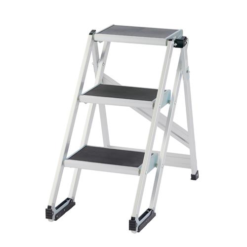 ★ポイント10倍★ 4/4~4/10 お買い物マラソン(要エントリー) 477x832mm/0.75m/3段作業台(折畳式/ｷｬｽﾀｰ付