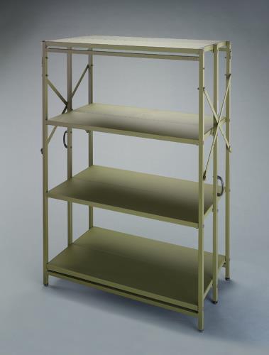 ★ポイント10倍★ 4/4~4/10 お買い物マラソン(要エントリー) 915x450x1370mm/4段ラック棚(折畳式)