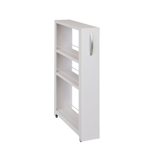 ★ポイント10倍★ 4/4~4/10 お買い物マラソン(要エントリー) 156x 854mm/3段 すき間ワゴン(ｽﾁｰﾙ製)