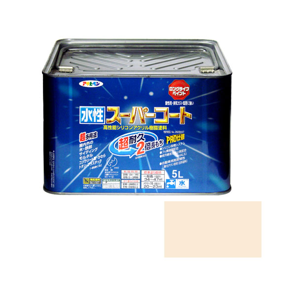 ★ポイント10倍★ 4/14~4/17 お買い物マラソン(要エントリー) AP 水性スーパーコート 5L ミルキーホワイト