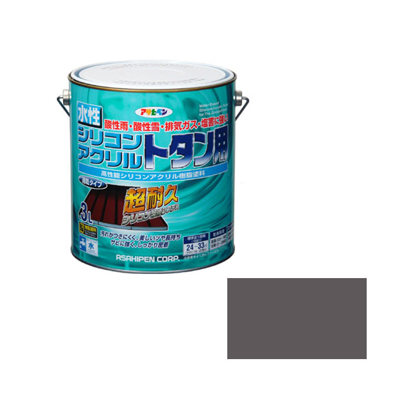 ★ポイント10倍★ 4/14~4/17 お買い物マラソン(要エントリー) AP 水性シリコンアクリルトタン用 3L グレー