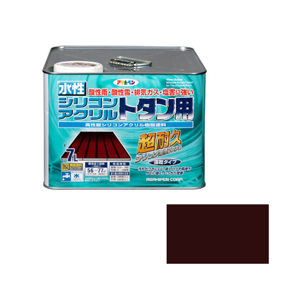 ★尖んがり10倍★ 百貨店SAIL(6/4~6/11) ※要エントリー AP 水溶性シリコンアクリルトタン用 7L こげ茶