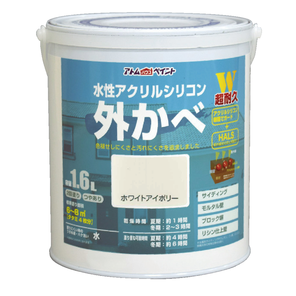 10002円 日本限定 アサヒペン - 水性シリコンアクリル外かべ用 １６ＫＧ アイボリー
