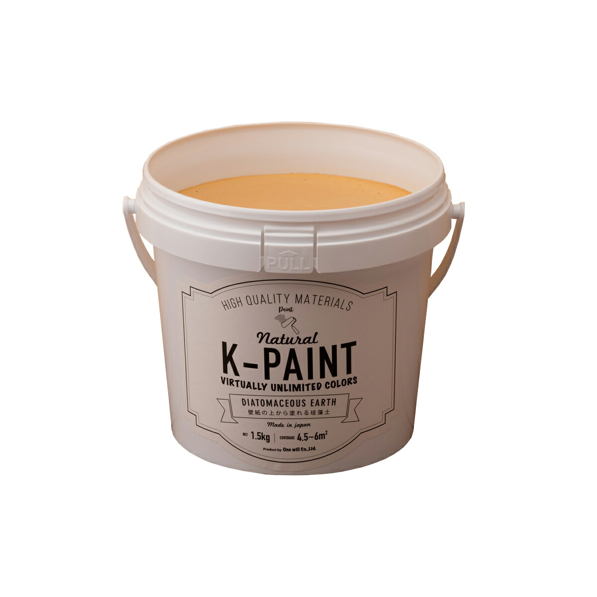 ★ポイント10倍★ 4/4~4/10 お買い物マラソン(要エントリー) ワンウィル ﾜﾝｳｨﾙ K-PAINT 珪藻土 1.5kg ｻﾌﾗﾝ