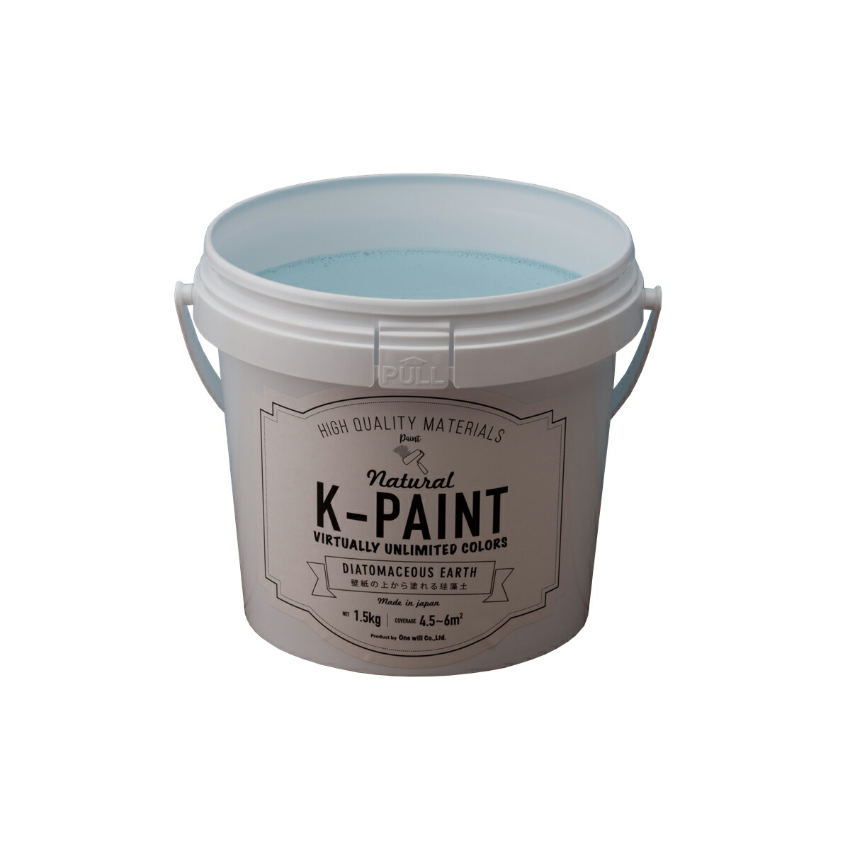★ポイント10倍★ 4/4~4/10 お買い物マラソン(要エントリー) ワンウィル ﾜﾝｳｨﾙ K-PAINT 珪藻土 1.5kg ﾐﾝﾄﾌﾞﾙｰ 6,766円